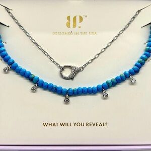 Blue and Silver Necklace by BP